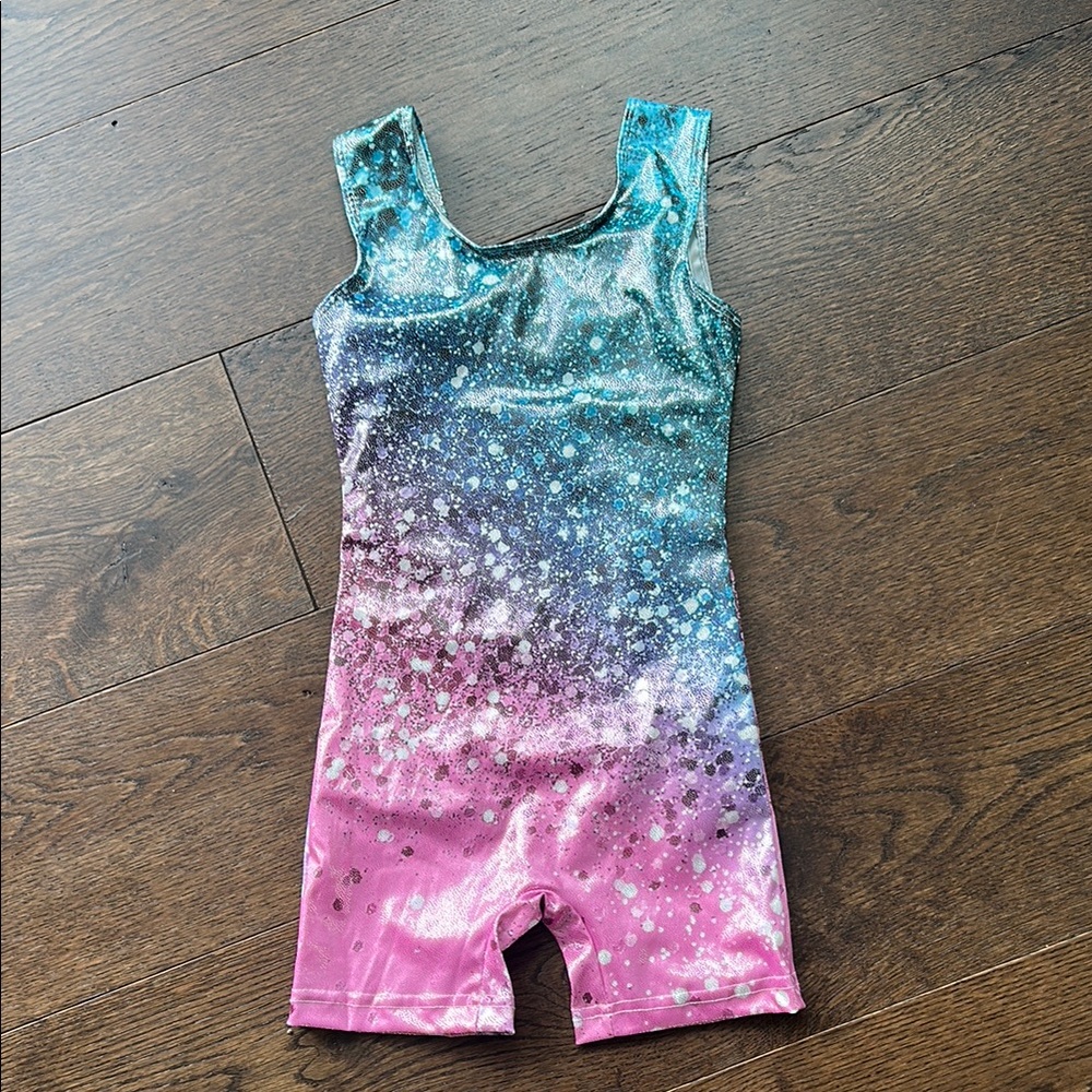 Sparkling Pink and Blue Kids One Piece